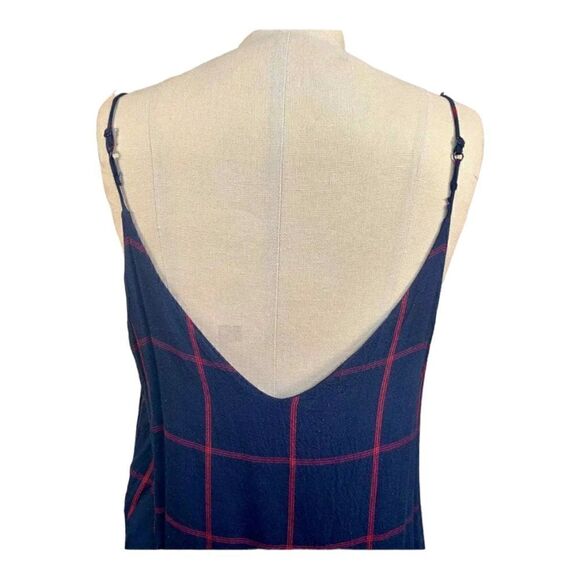 Rails | Suki Plaid Flannel Tartan Tank Slip Dress in Midnight Red | XS - Picture 8 of 10